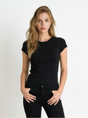 Twik Black Short Sleeve Tee | Organic Cotton